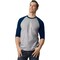 Gildan® Raglan Crewneck 3/4 Sleeve Heavy Cotton T-Shirt for Outdoor Activities & Daily Wear Tee